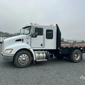 2020 Kenworth T300 4x2 Extended Cab Flatbed Truck