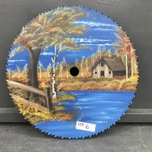 18" HANDPAINTED SAW BLADE BY LOCAL ARTIST - TRUDY WHITMORE