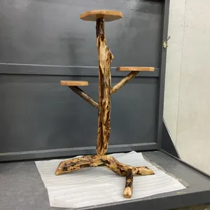 HANDCRAFTED WOOD PLANT STAND