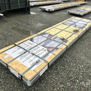 Quantity of (150) Sheets White 12 ft x 3 ft Steel Siding Roofing (Unused)