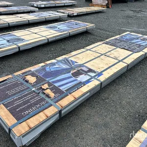 Quantity of (150) Sheets Black 12 ft x 3 ft Steel Siding Roofing (Unused)