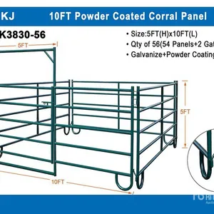 Quantity of (54) 2025 KJ K3830-56 10 ft Livestock Panel (Unused)