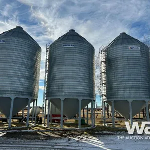 BEHLEN 16 FT 3500 +/- BUSHEL HOPPER BIN