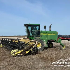 2007 JOHN DEERE 4985 30 FT SWATHER