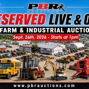 Unreserved Live and Online Farm & Industrial Auction (VIN Items) - Sept. 26th, 2026 - Starting at 1pm