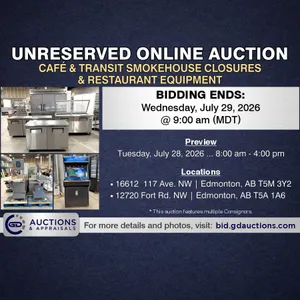 Commercial Restaurant Equipment & MORE | Unreserved Online Auction