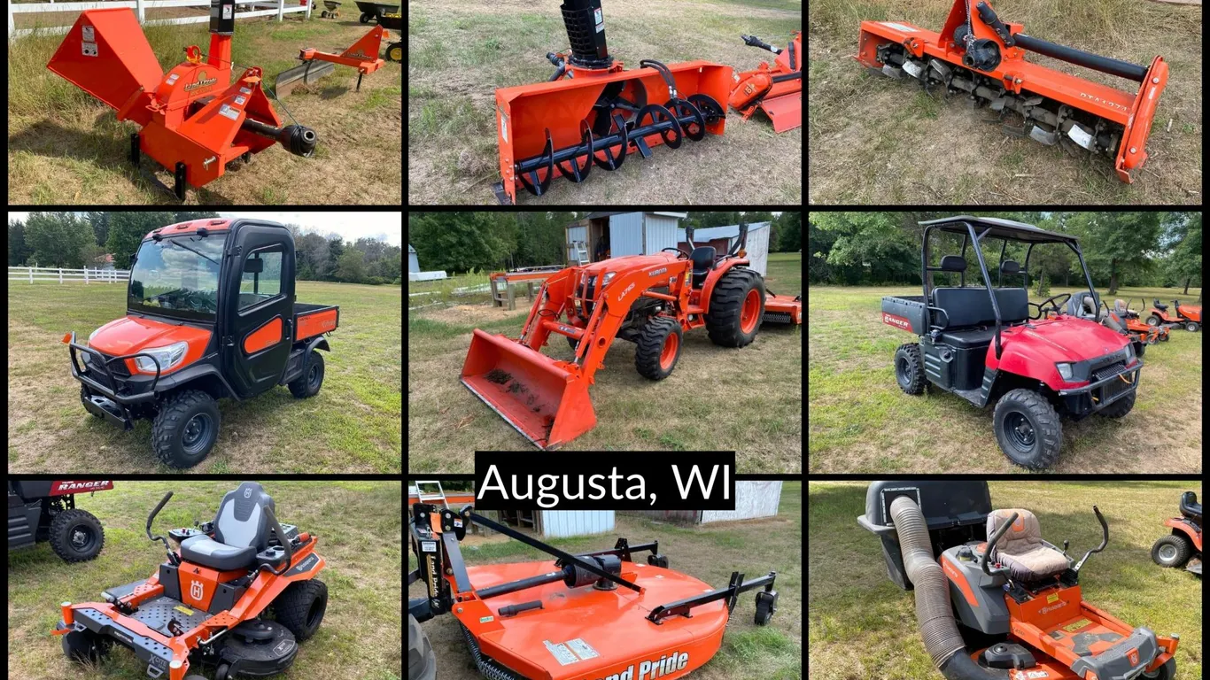 Kubota Tractor, UTV's, Lawn Mowers, Woodworking Equipment & More