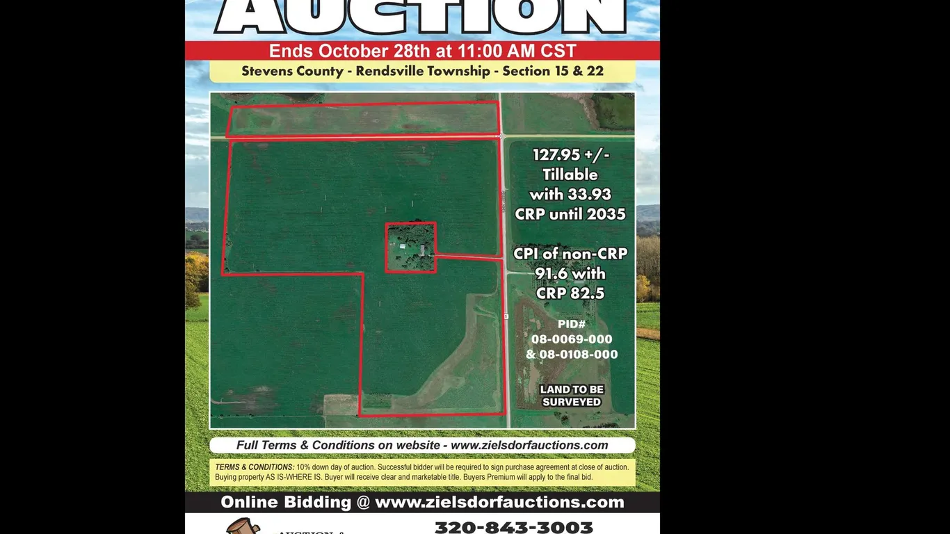 Stevens County Land Online Only Auction