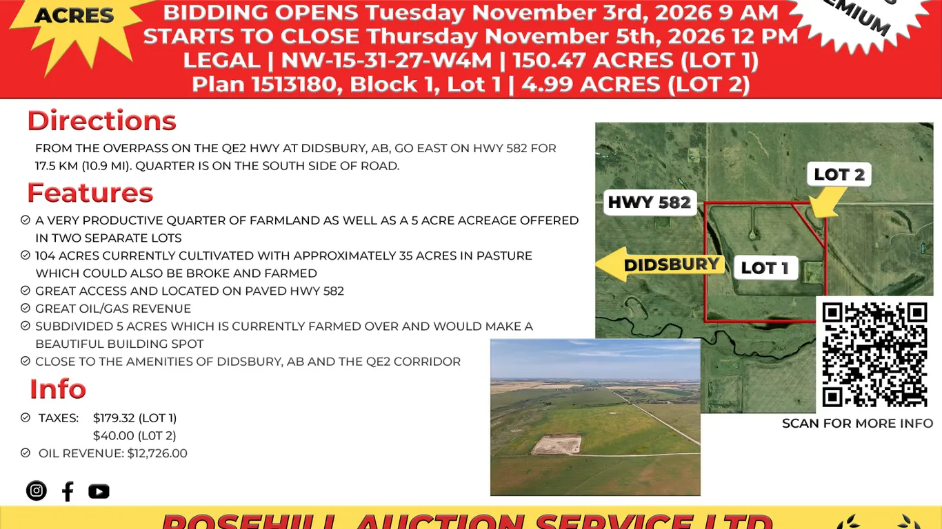 Mountain View County Land and Bare Acreage Auction