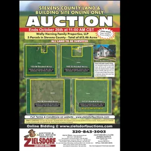 Stevens County Land & Building Site Online Only Auction