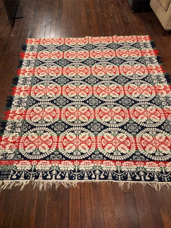 2 Knox County Coverlets, Masonic Lodge Tables, Stained Glass Hanging Lights, and More!!