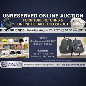 NEW & Returned/Open Box Furniture, Online Retailer Close-Out & MORE | Unreserved Online Auction