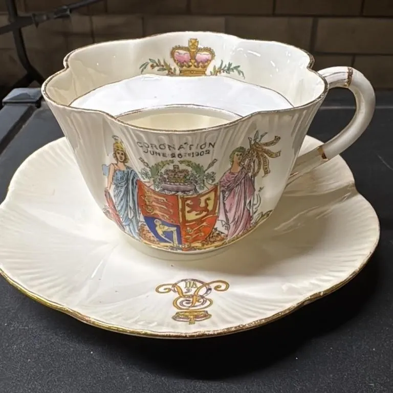 Great Collection of Mustache Cups, Saucers, and More