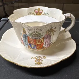 Great Collection of Mustache Cups, Saucers, and More