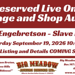 Unreserved Acreage and Shop Dispersal for Tim Engebretson