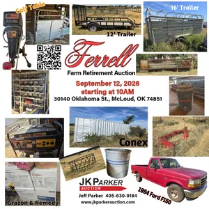 9/12 Ferrell Farm Retirement Auction
