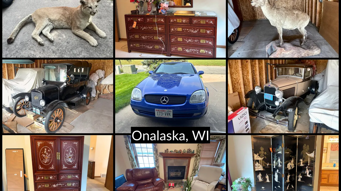 Harold & Mary Ann McEuen Estate - Large Collection of Wildlife Mounts, Collector Cars, Foreign Collectibles & Wildlife Prints