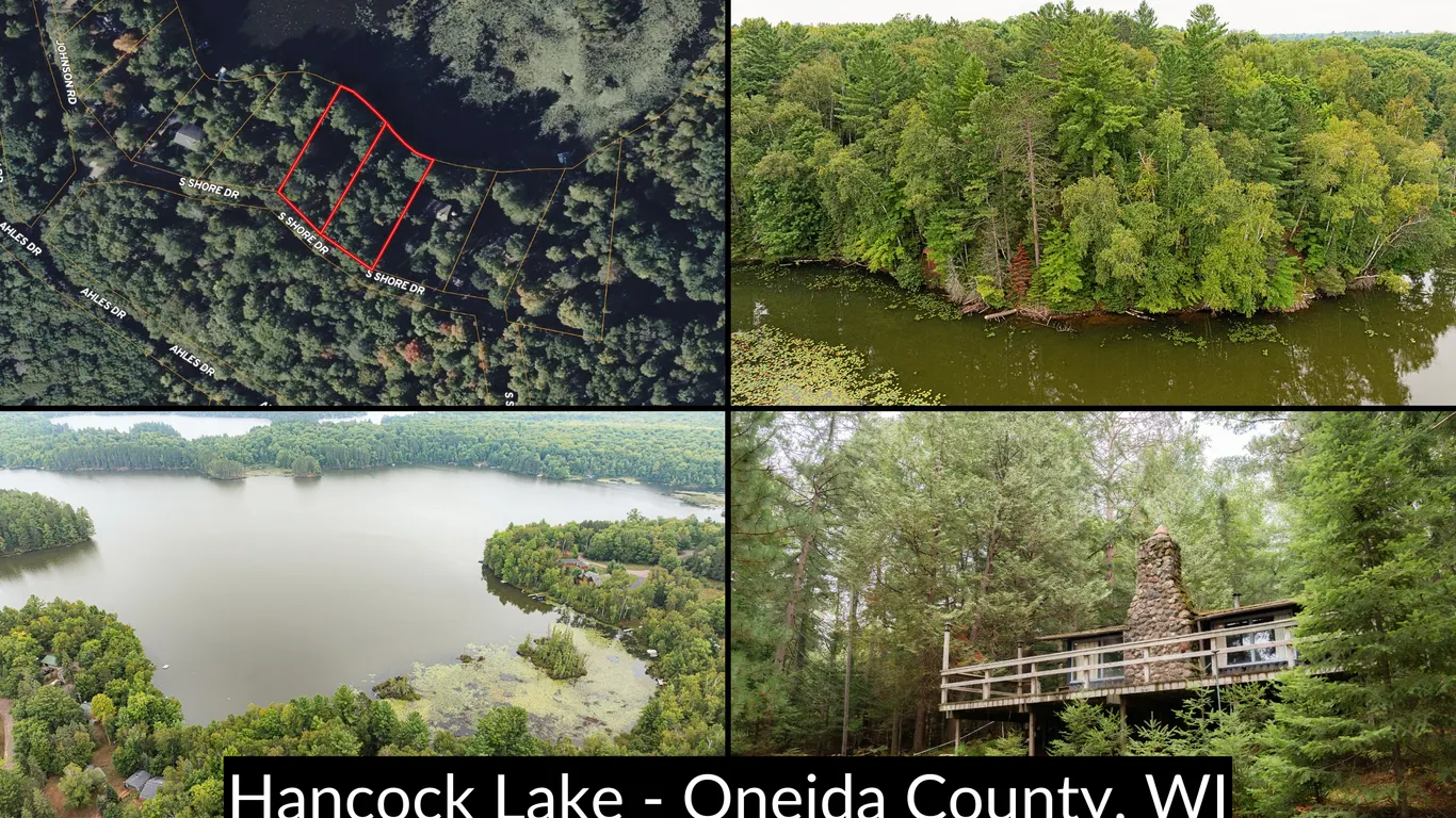 Hancock Lake Waterfront Getaway – 2 Lots Near Rhinelander
