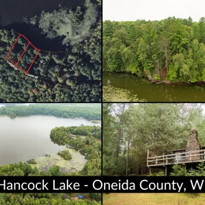 Hancock Lake Waterfront Getaway – 2 Lots Near Rhinelander