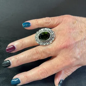 Fashion Jewelry- German Silver and Precious Stones Necklaces and Rings