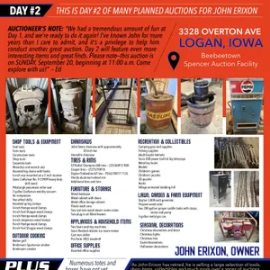 John Erixon Day 2 Auction