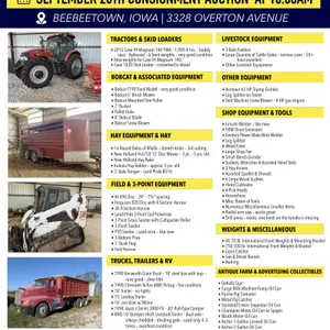 Fall Consignment Machinery and Tool Auction