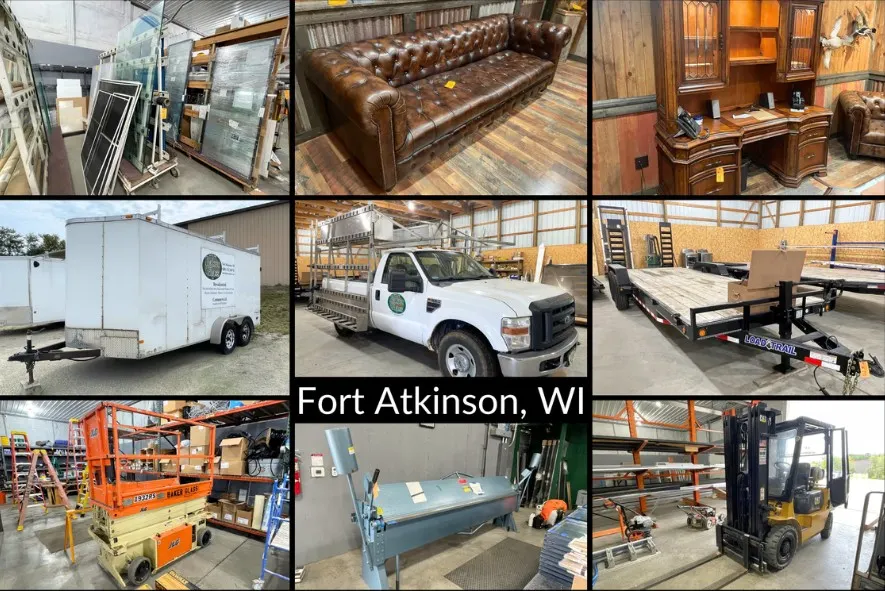 Business Liquidation - Glass Installation Business, Hand Tools, Forklifts, Trucks, Trailers, Office Equipment & More