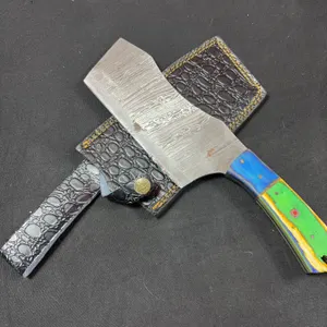 Damascus Steel and Carbon Steel Cleaver Auction!!!