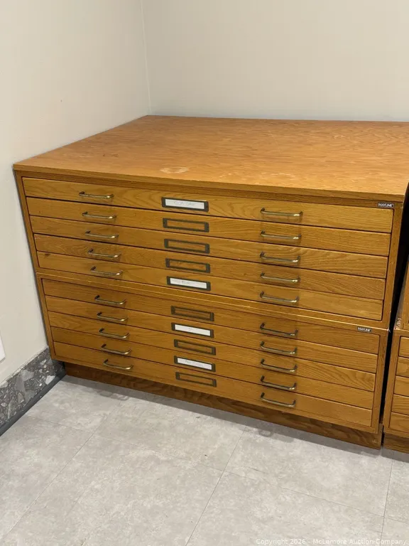 Brentwood Office Furniture: Mayline Map Cabinets, Conference Tables & Hollywood Regency Chairs
