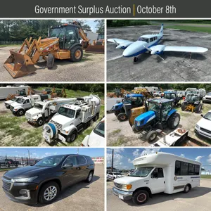 Government Surplus Public Online Only Auction | Thursday, October 8, 2026 | 11am