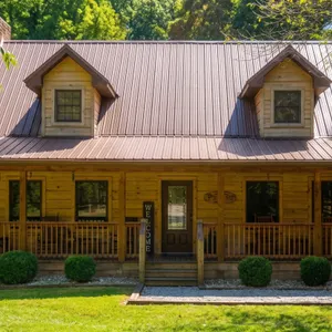 Private 13-Acre Sanctuary with Beautiful Log Cabin Home