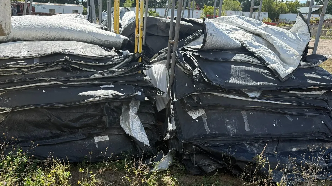 Contractor Surplus: Concrete Curing Blankets, Floor Trusses, Barrier Blocks & More