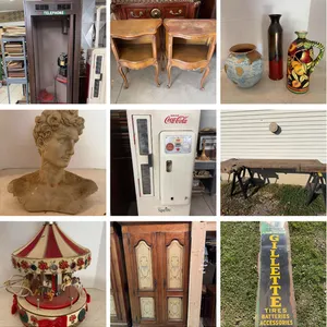 Antique Glassware, Frames, and Furniture Auction