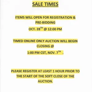 TIMED ONLINE LIVESTOCK EQUIPMENT AUCTION FOR SHANNON PIRLOT