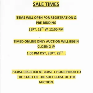 TIMED ONLINE EQUIPMENT & TOOL AUCTION FOR DOUG & DEREK EVANS