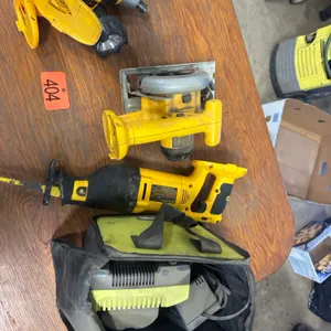 Dewalt tools (no batteries) Ryobi charger and batteries.