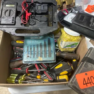 Ohm meter screwdrivers and easy outs. Etc