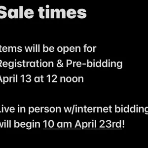 Sale times