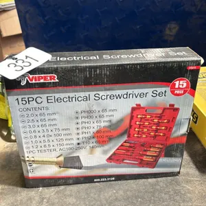 15 pc electrical screw driver set