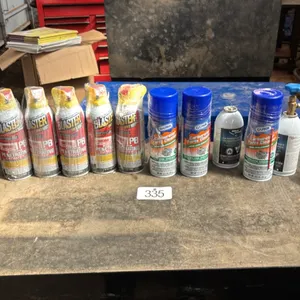 Assortment of penetrant and carb cleaner
