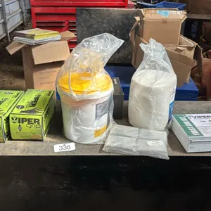Latex gloves, cleaning wipes, first aid kit.