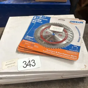 Quantity of saw blades 12” and 6 1/2”