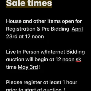 Sale times