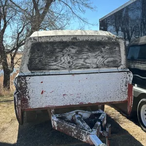 Truck box utility trailer w/topper