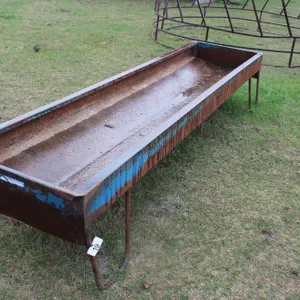 MIAMI WELDING 10' STEEL FEED TROUGH