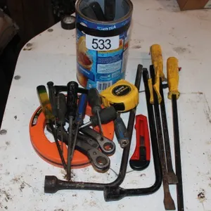 FISH TAPE, PRY BARS, SCREWDRIVERS