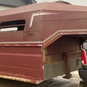 1995 NORBERT 7' X 20' STOCK TRAILER