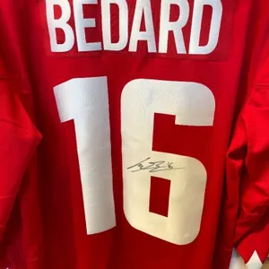 TEAM CANADA CONNER BEDARD SIGNED JERSEY