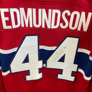 MONTREAL CANADIENS JOEL EDMUNSON SIGNED JERSEY
