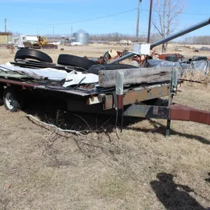 18' HOME BUILT TRAILER W/ HOUSETRAILER AXLES